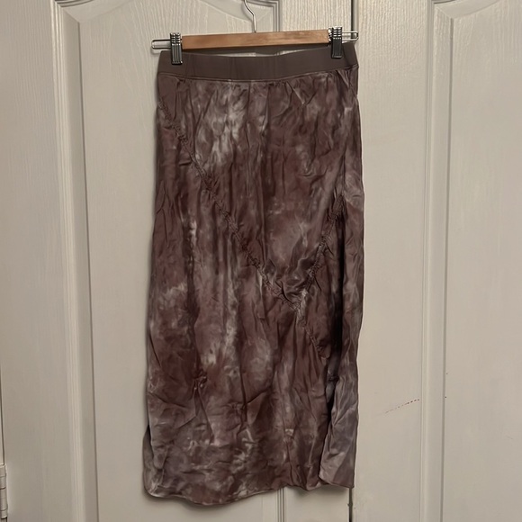 ATM ANTHONY THOMAS MELILLO Tie-Dye Silk Pull-On Skirt - Picture 5 of 8